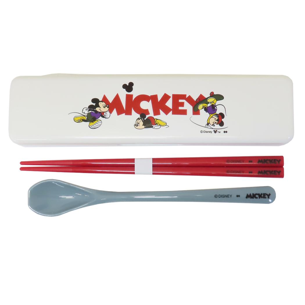 ミッキーマウス コンビセット お箸&スプーンセット ディズニー 大西賢製販 ランチグッズ キャラクター グッズ メール便可 シネマコレクション