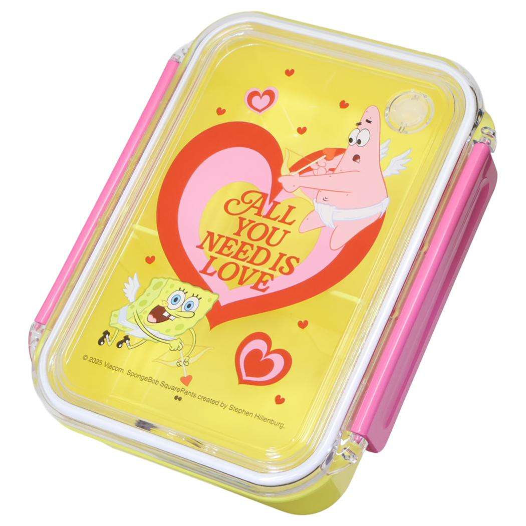 スポンジボブ お弁当箱 ランチボックス 500ml HEART ANGEL 大西賢製販 ランチグッズ キャラクター グッズ シネマコレクション