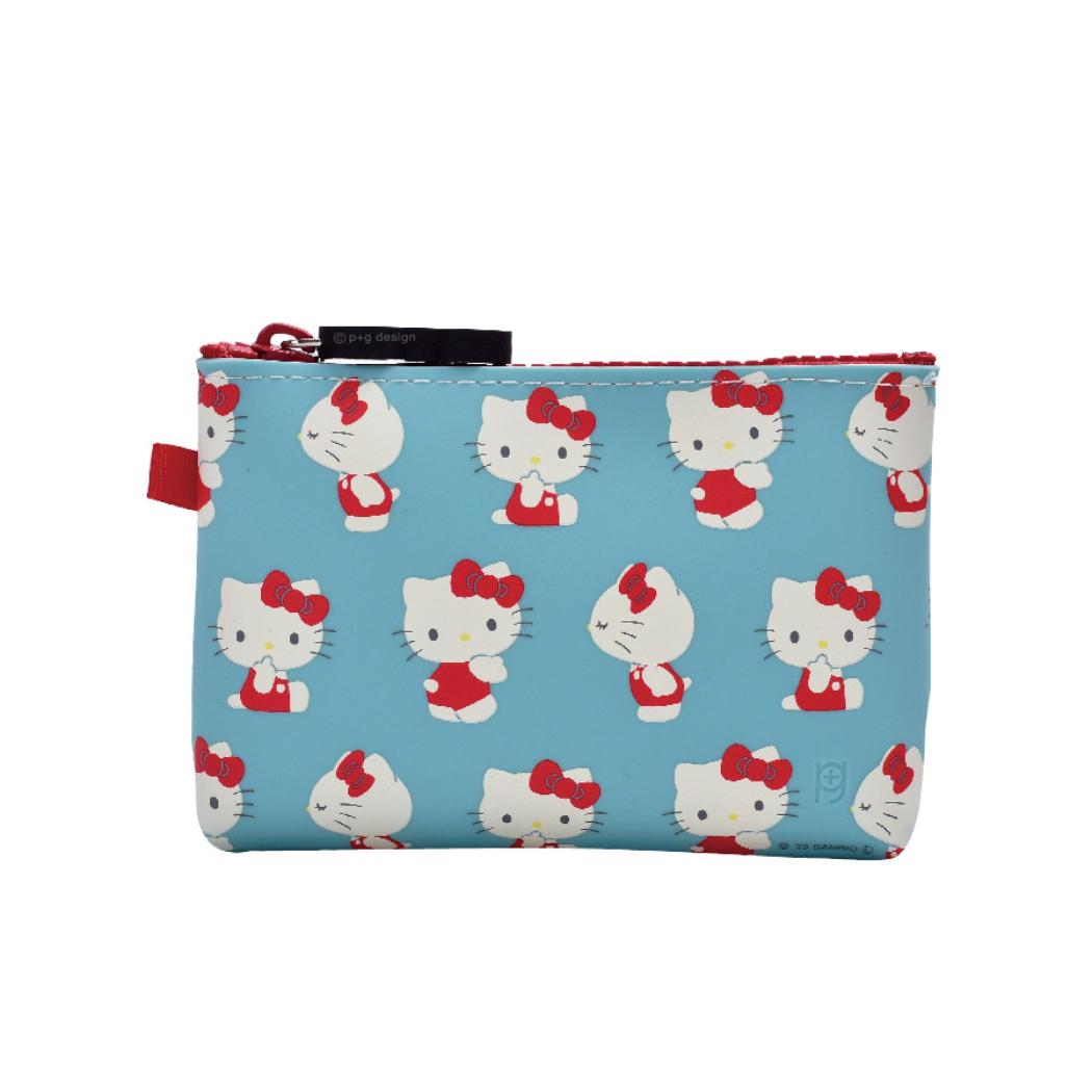 ハローキティ コスメポーチ NUU small ヌウスモール スカイブルー サンリオ ピージーデザイン シリコンポーチ 小物入れ キャラクター グッズ シネマコレクション