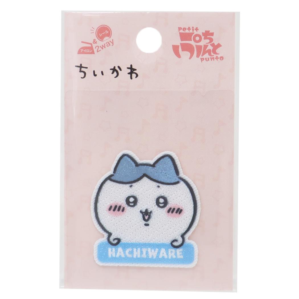 ちいかわ ワッペン アイロンパッチシール ぷちぷんと ハチワレ ロゴ パイオニア 手芸用品 キャラクター グッズ メール便可 シネマコレクション