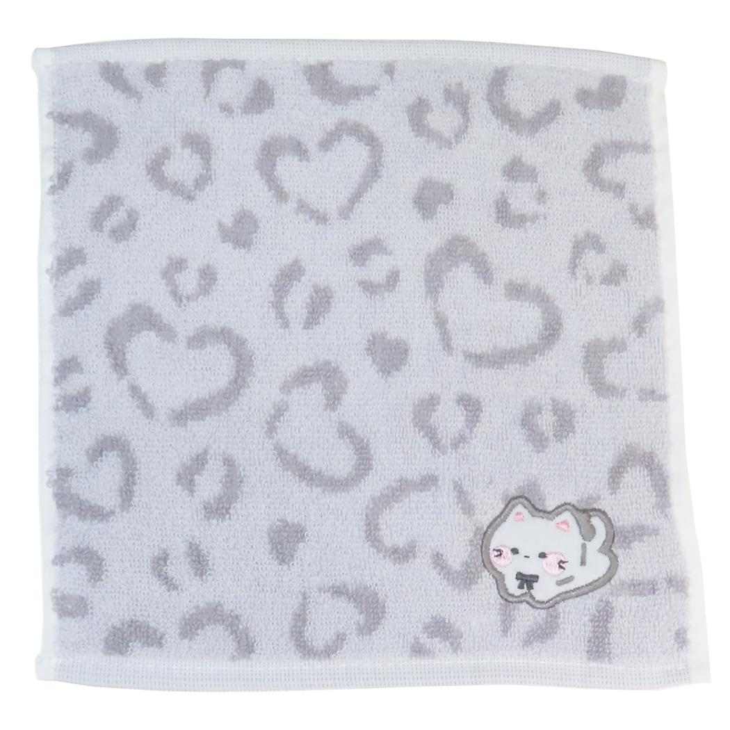 ハンドタオル ジャガードミニタオル ねこ クーリア ハンカチタオル 汗拭きタオル かわいい グッズ メール便可 シネマコレクション