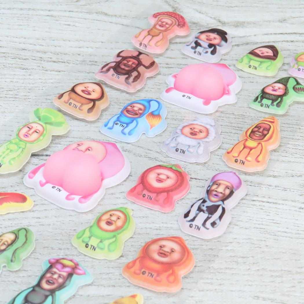 こびとづかん キャラクターシール スペシャルもっちもちシール 集合 クーリア