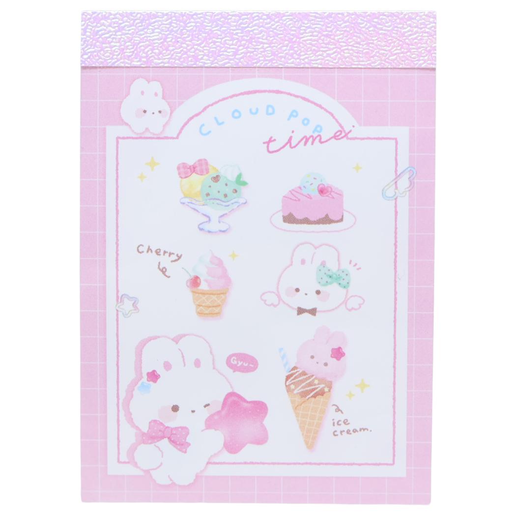 クラウドポップタイム メモ帳 プチメモ ミニミニメモ ストロベリー クーリア 新学期準備文具 かわいい グッズ メール便可 シネマコレクション