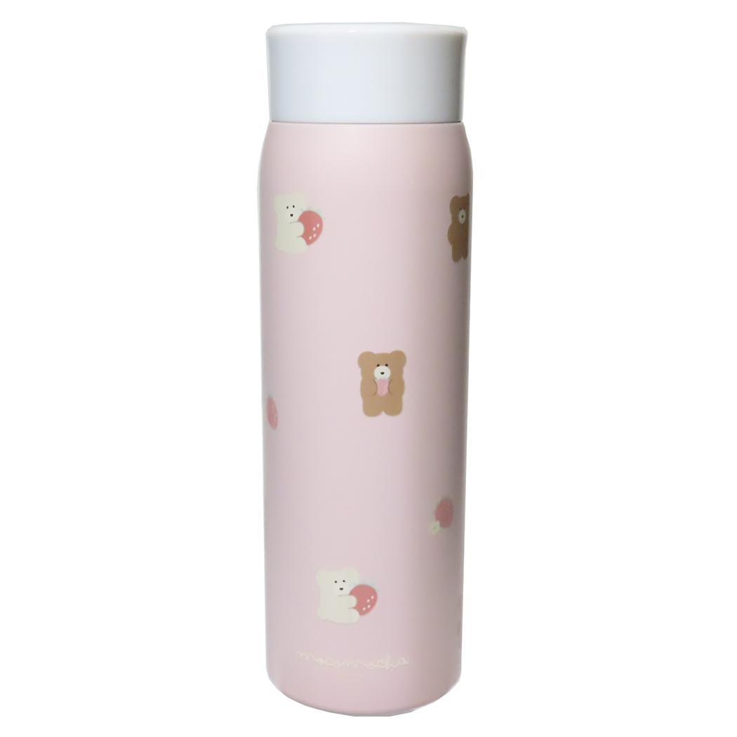 ほっこりモコモカ 保温保冷水筒 ステンレスボトル 480ml モカ&クリーム 新入学 クーリア 新学期準備 ランチ雑貨 グッズ シネマコレクション
