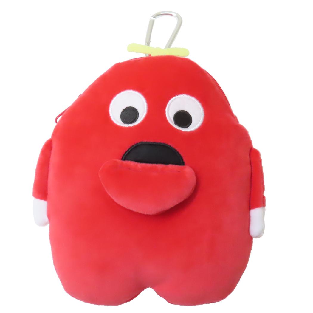 ガチャピン&ムック ミニポーチ カラビナ付きぬいぐるみポーチ ムック クーリア 小物入れ キャラクター グッズ シネマコレクション