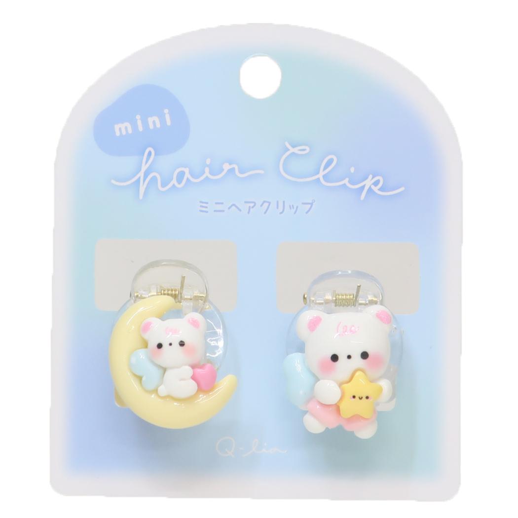 ヘアアクセサリー ミニヘアクリップ くま クーリア 女子向けプレゼント かわいい グッズ シネマコレクション