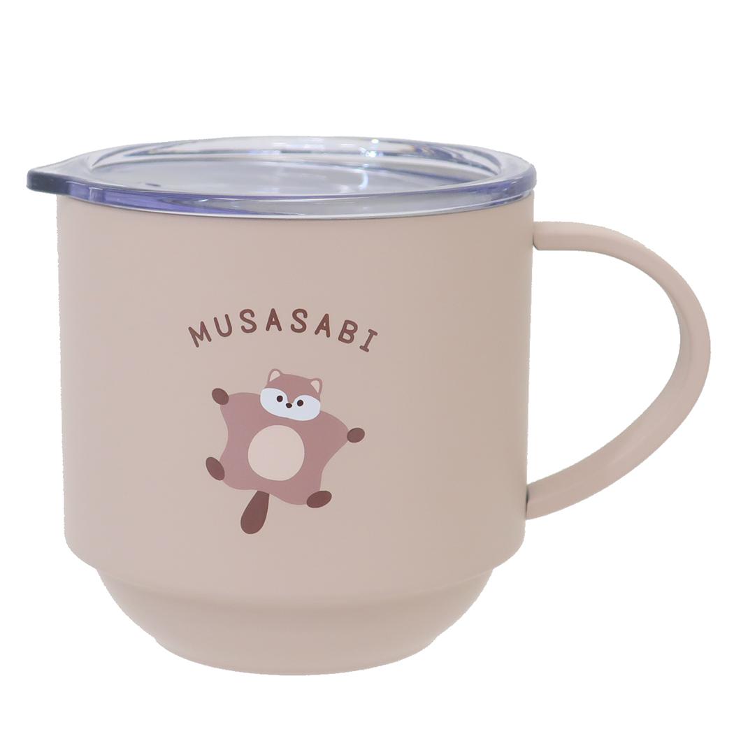 レアアニマル マグカップ 蓋付きステンレスマグ 280ml ムササビ 新入学 クーリア プレゼント かわいい グッズ シネマコレクション