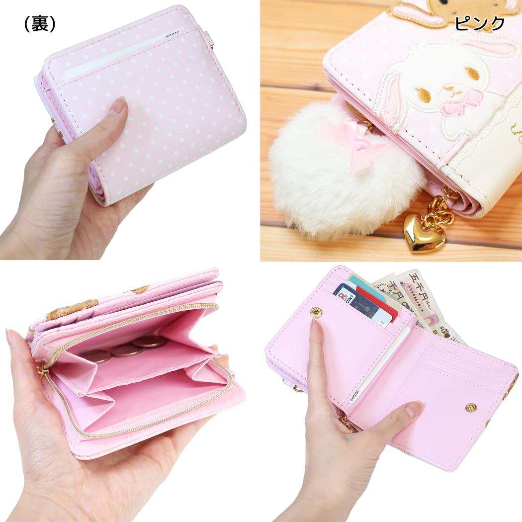シュガーバニーズ 財布 合皮ドットRF札入 ピンク Sanrio ラビット