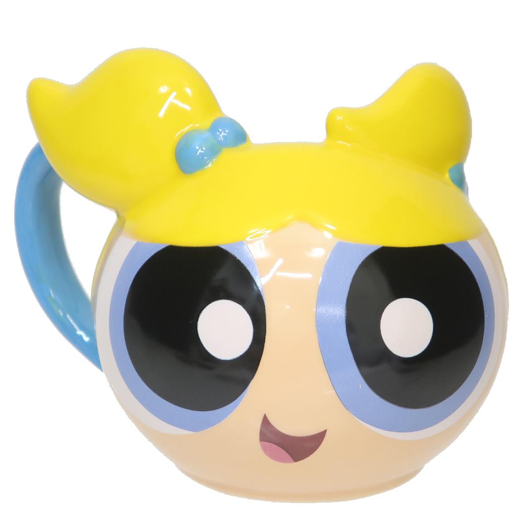 パワーパフガールズ マグカップ フェイスマグ バブルス サンアート コーヒーカップ キャラクター グッズ シネマコレクション