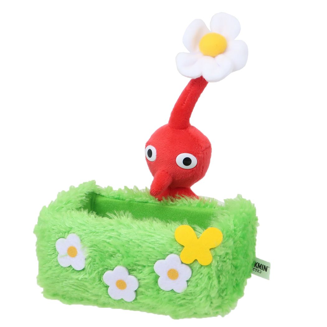 ピクミン卓上収納ぬいぐるみ小物入れ赤ピクミン草三英貿易プレゼントゲームキャラクターグッズシネマコレクション
