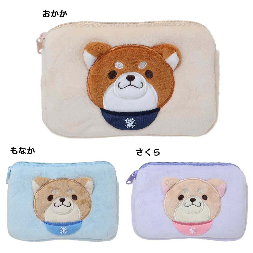 忠犬もちしばミニポーチミニティッシュポーチNエスケイジャパン小物入れティッシュケース付きポーチキャラクターグッズメール便可シネマコレクション