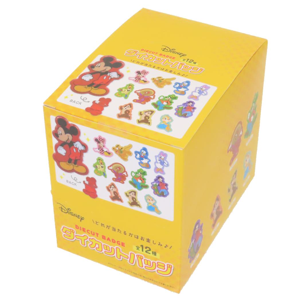 ディズニーキャラクター キャラバッジ ダイカットバッジ 全12種 12個入セット ディズニー エスケイジャパン コレクション雑貨 まとめ買い キャラクター グッズ シネマコレクション