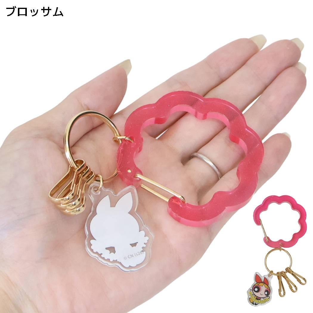 パワーパフ ガールズ キーホルダー アクリル カラビナ チャーム ブロッサム