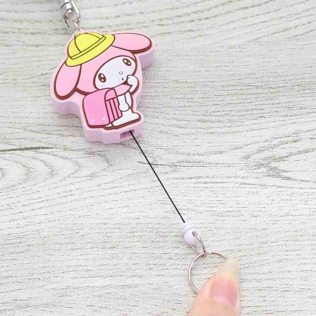 マイメロディ キーリング ラバーリールキーホルダー ゆめいろランドセル サンリオ エスケイジャパン