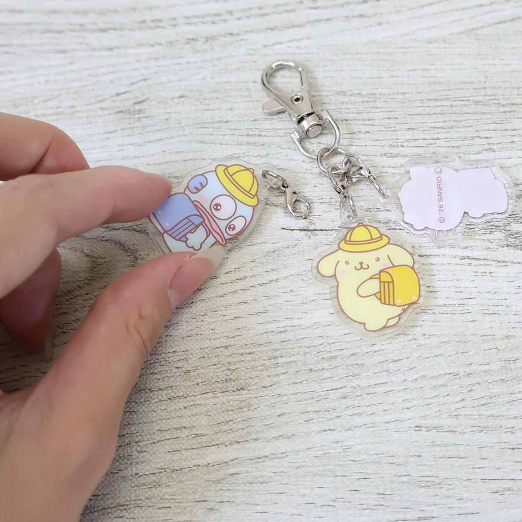 サンリオキャラクターズ キーリング トリオアクリルキーホルダー ハローキティ&ポムポムプリン&ハンギョドン Sanrio