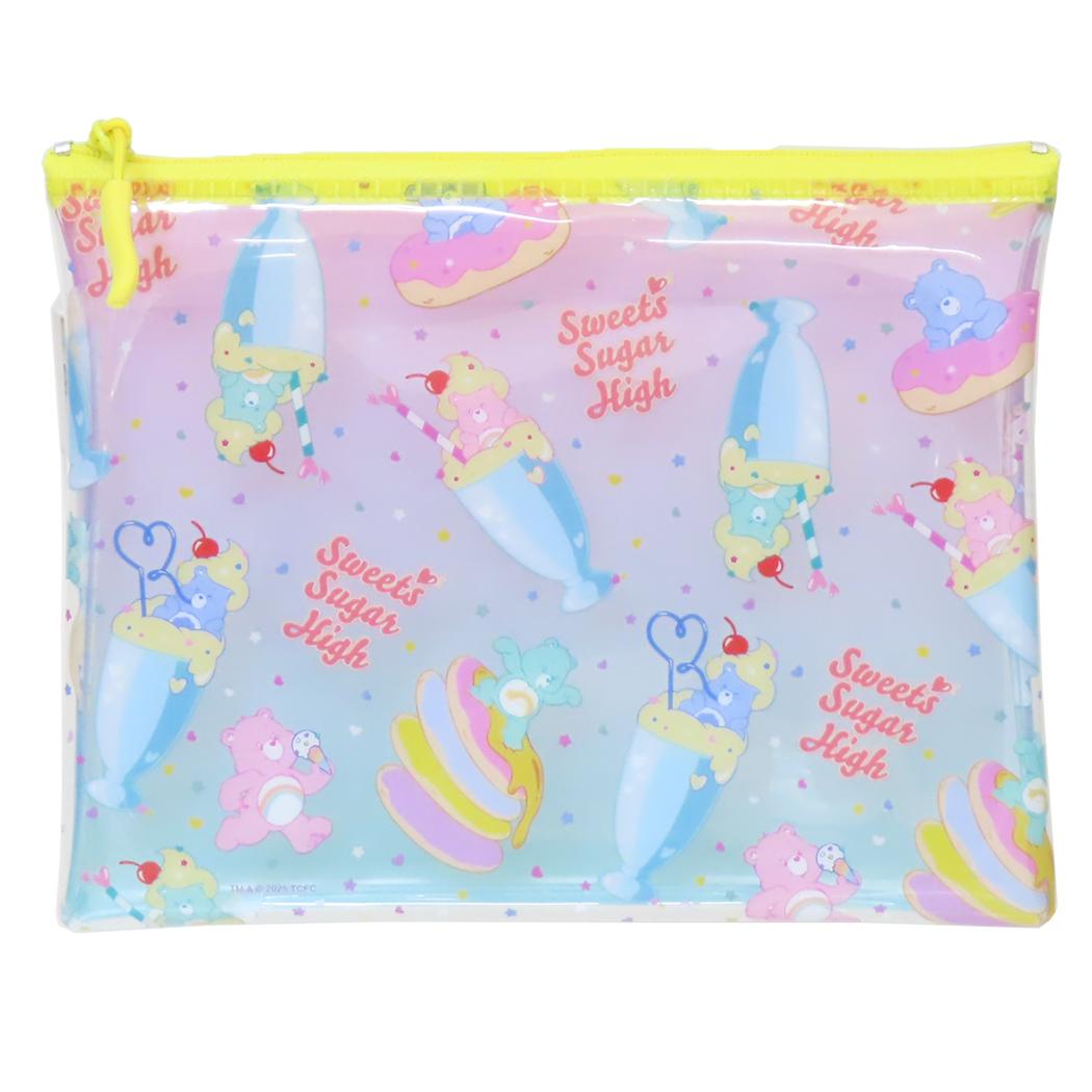 ケアベア クリアポーチ ポーチ大 サマー CareBears S&C クリアポーチ 小物入れ キャラクター グッズ メール便可 シネマコレクション