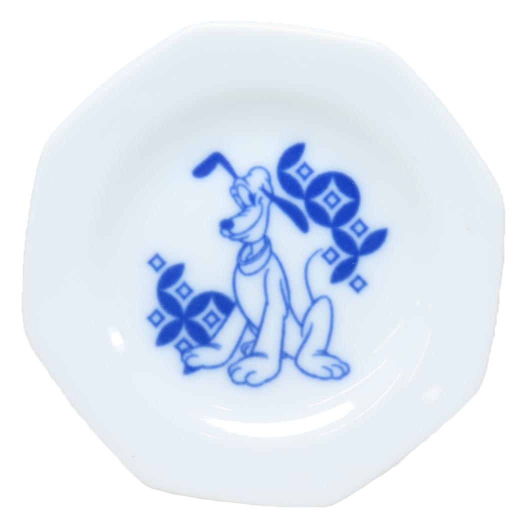 プルート 小皿 豆皿 ディズニー 三郷陶器 小粋染付 キャラクター グッズ メール便可 シネマコレクション