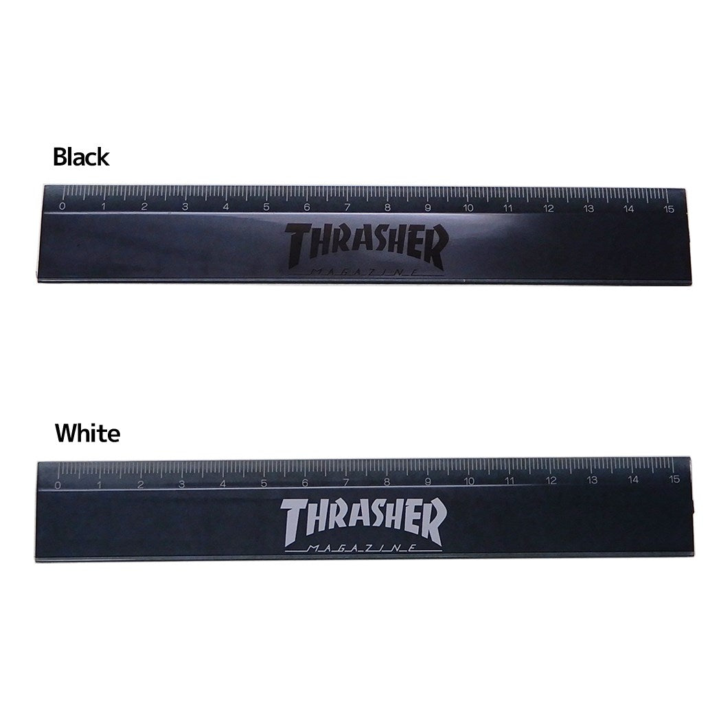 THRASHERスラッシャーものさしスリム15cm定規サカモト文具スケータースポーツブランドグッズ通販シネマコレクション