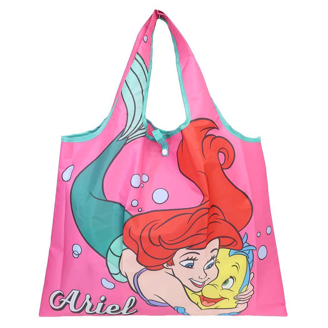 リトルマーメイド エコバッグ ショッピングバッグ A アリエル ピンク ディズニープリンセス スモールプラネット お買い物かばん キャラクター グッズ メール便可 シネマコレクション