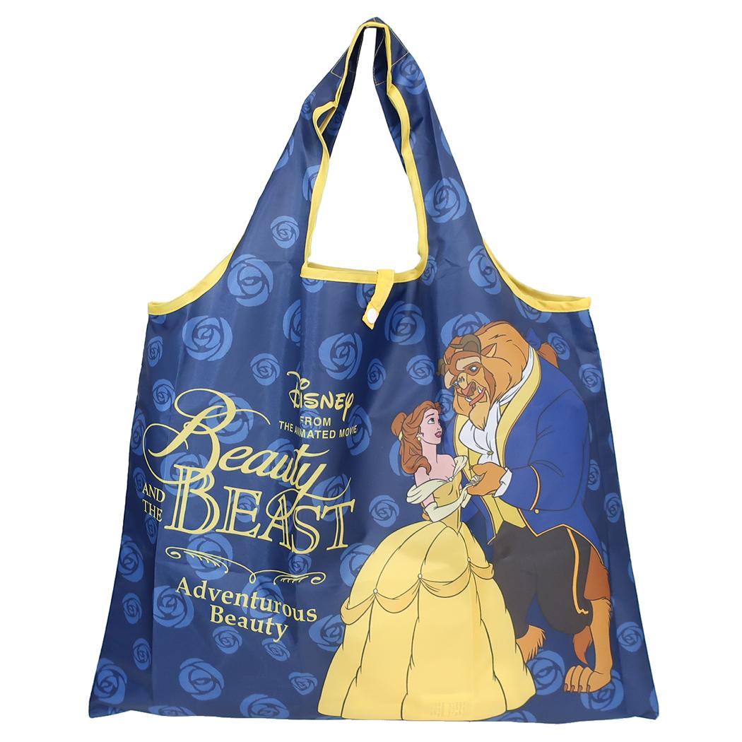 美女と野獣 エコバッグ ショッピングバッグ A ブルーローズ ディズニープリンセス スモールプラネット お買い物かばん キャラクター グッズ メール便可 シネマコレクション