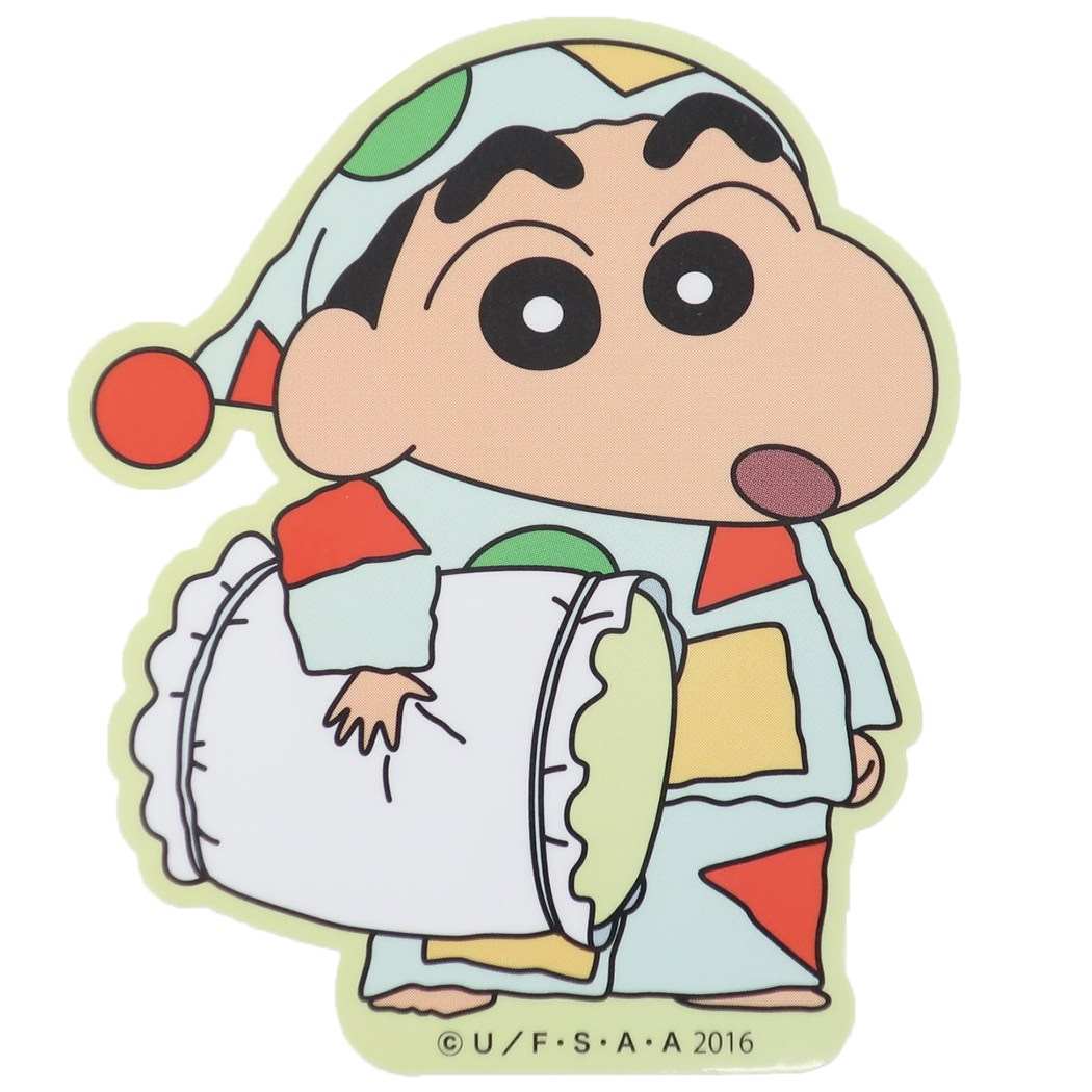 クレヨンしんちゃんステッカーダイカットビニールしんちゃんおやすみスモールプラネットシールデコシール防水アニメキャラクターグッズメール便可シネマコレクション
