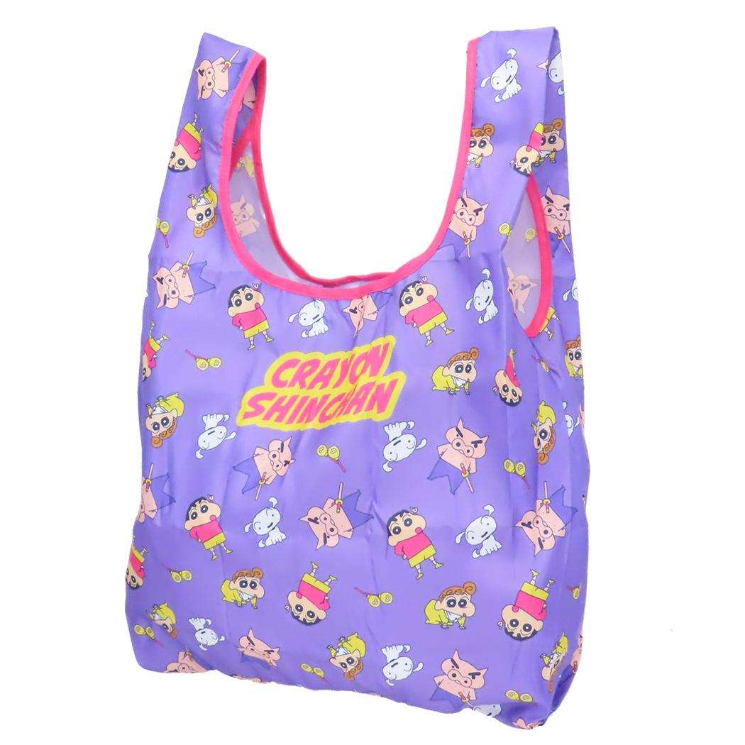クレヨンしんちゃん エコバッグ マルシェショッピングバッグ 集合 スモールプラネット 折りたたみ お買い物かばん アニメキャラクター グッズ シネマコレクション