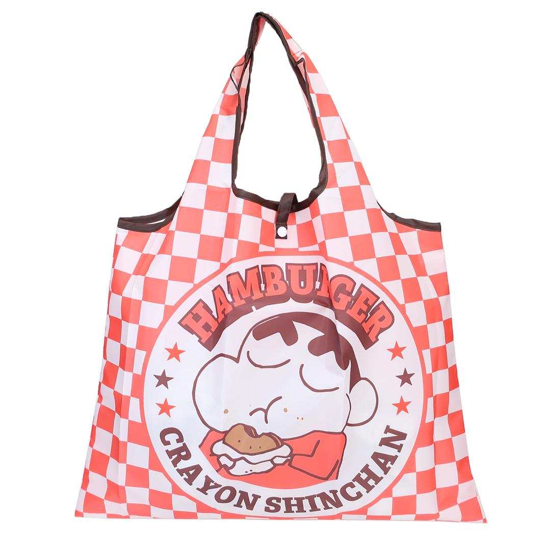 クレヨンしんちゃん エコバッグ ショッピングバッグ A ハンバーガー スモールプラネット お買い物かばん アニメキャラクター グッズ メール便可 シネマコレクション