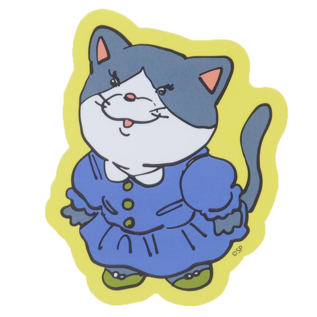 ラブリーフレンズ ダイカットシール キャラクターステッカー ねこ ワンピース スモールプラネット ダイカットビニールステッカー デコシール 耐水性 グッズ メール便可 シネマコレクション