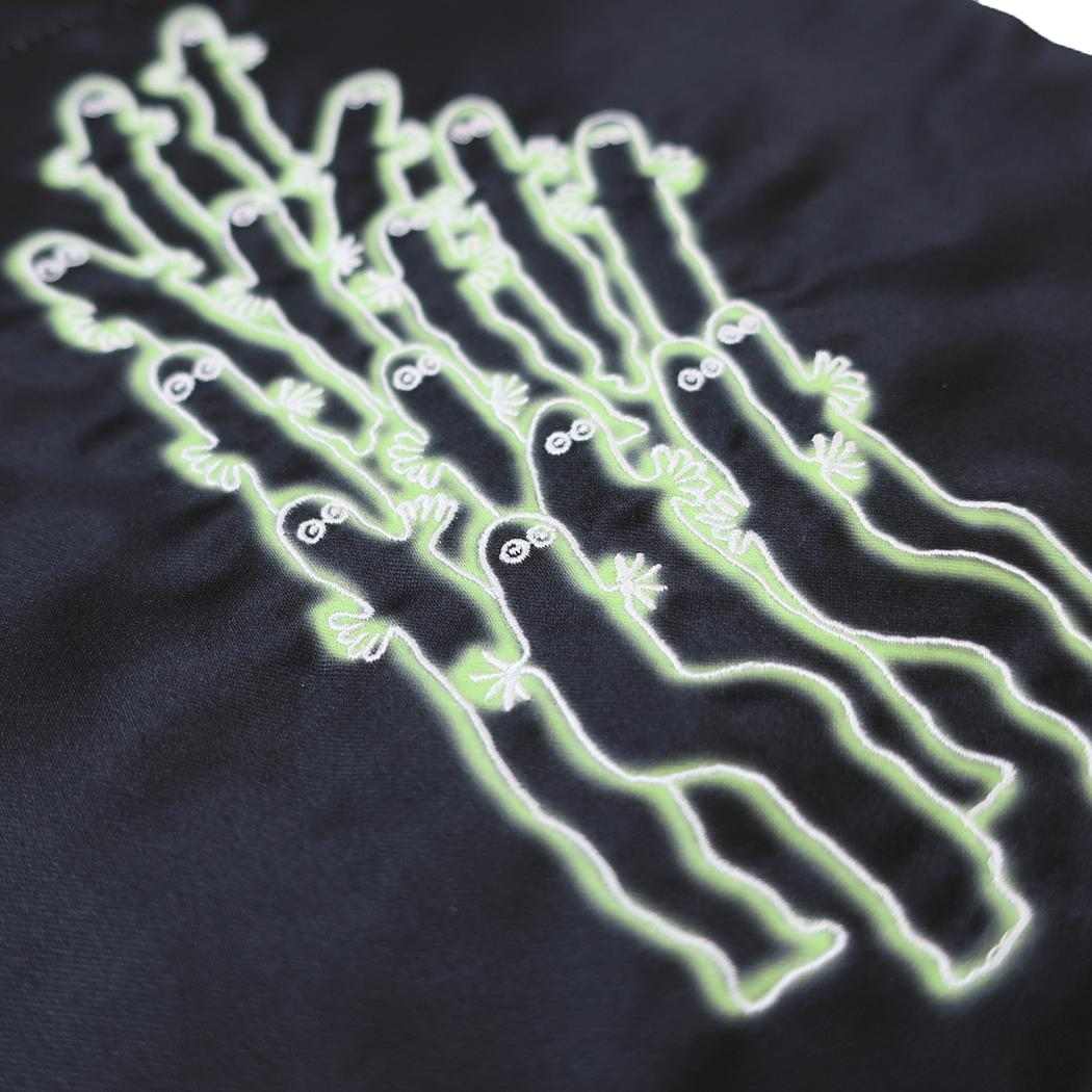 ムーミン 巾着袋 刺繍きんちゃくポーチ ニョロニョロフェア 北欧 スモールプラネット