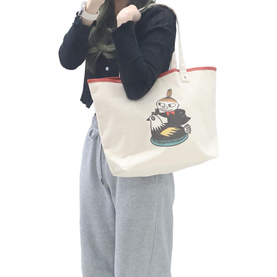 ムーミン 手提げかばん トートバッグ にわとり リトルミイ 北欧 スモールプラネット