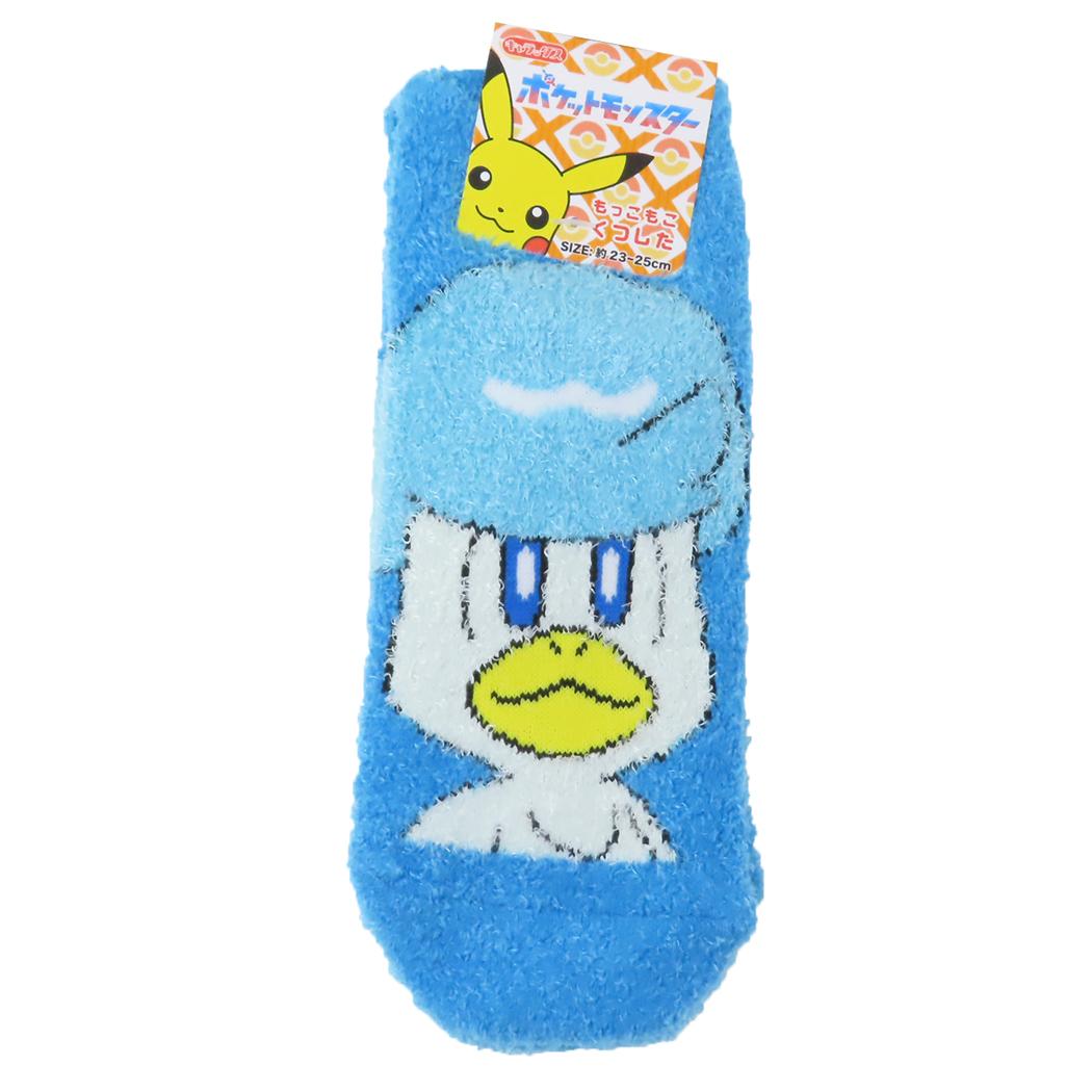 ポケットモンスター 女性用防寒靴下 もっこもこ靴下 レディースソックス クワッス BL ポケモン スモールプラネット ウォーマー雑貨 キャラクター グッズ メール便可 シネマコレクション