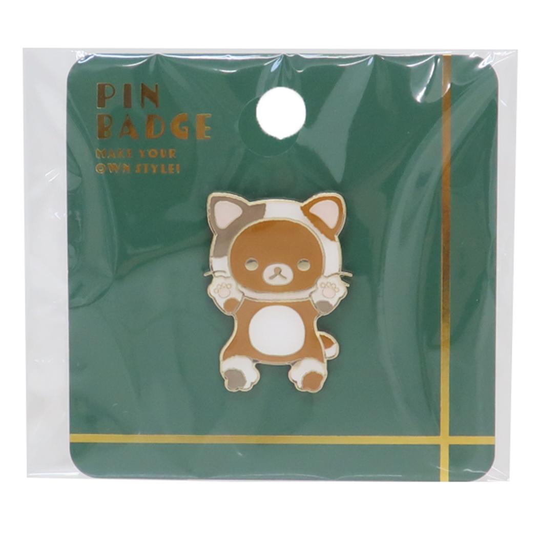 リラックマ ピンバッジ ピンズ ねこ サンエックス スモールプラネット コレクション雑貨 キャラクター グッズ メール便可 シネマコレクション