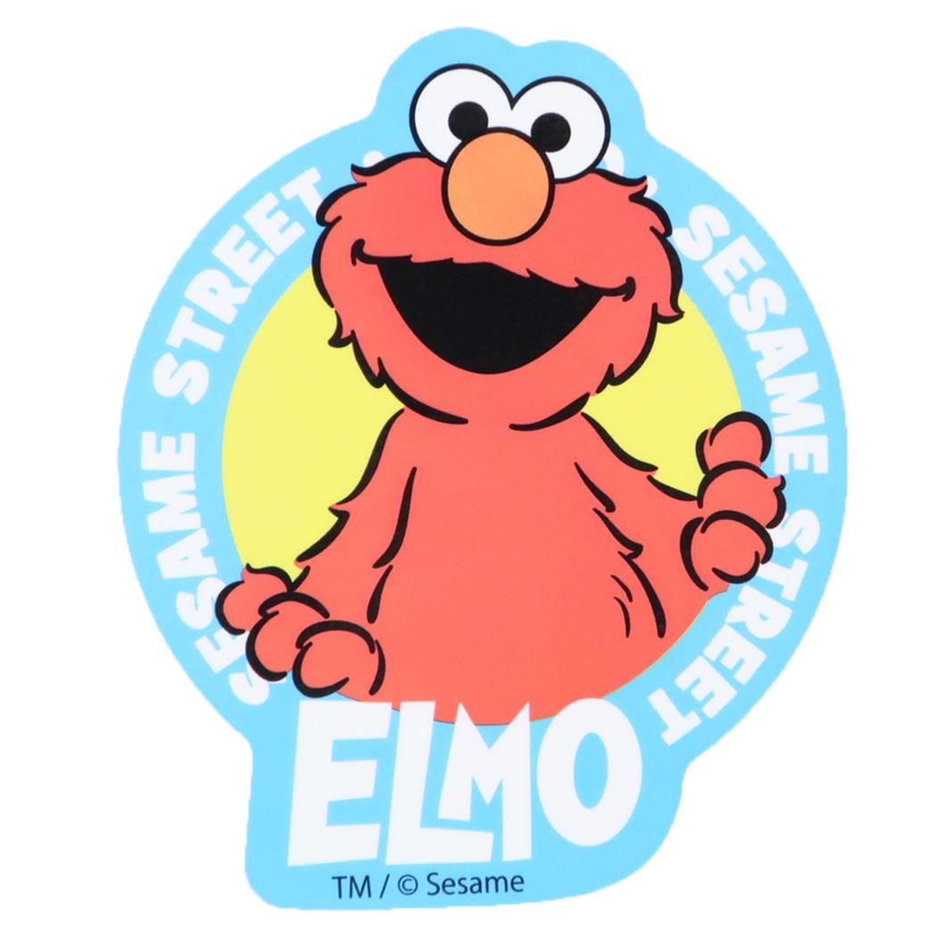 セサミストリート ダイカットシール キャラクターステッカー エルモ サークル Sesame Street スモールプラネット デコシール 耐水性 日本製 キャラクター グッズ メール便可 シネマコレクション
