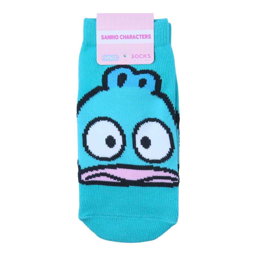ハンギョドン 子ども用靴下 キッズソックス フェイス GR サンリオ スモールプラネット キャラックス 子供 キャラクター グッズ メール便可 シネマコレクション