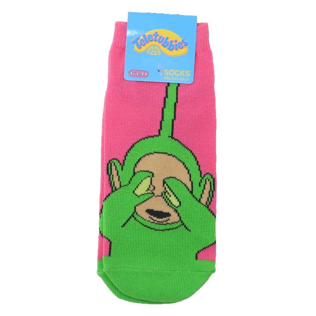Teletubbies テレタビーズ 女性用靴下 くつした キャラックス ディプシー めかくし スモールプラネット スニーカーソックス かわいい キャラクター グッズ メール便可 シネマコレクション