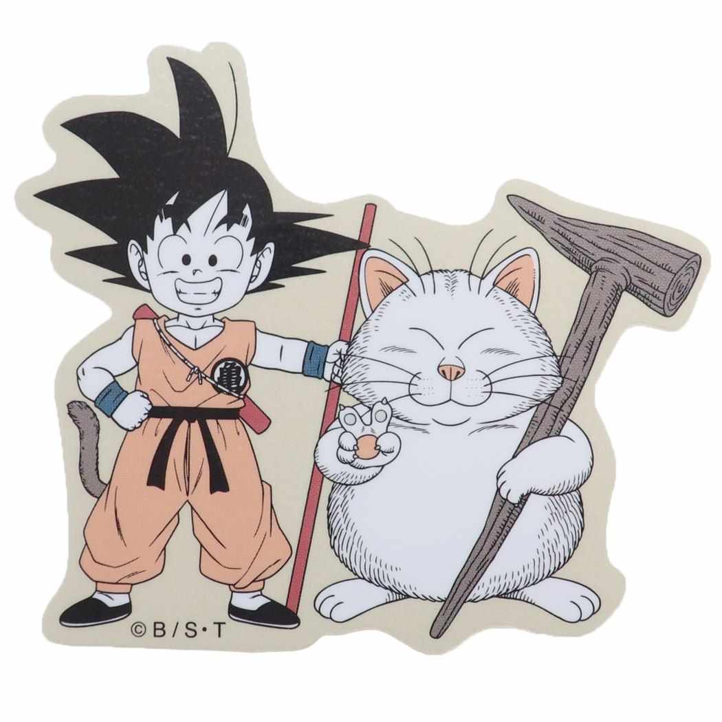 ドラゴンボールステッカーステッカービニールダイカット悟空とカリンスモールプラネットデコシール防水アニメキャラクターグッズメール便可シネマコレクション