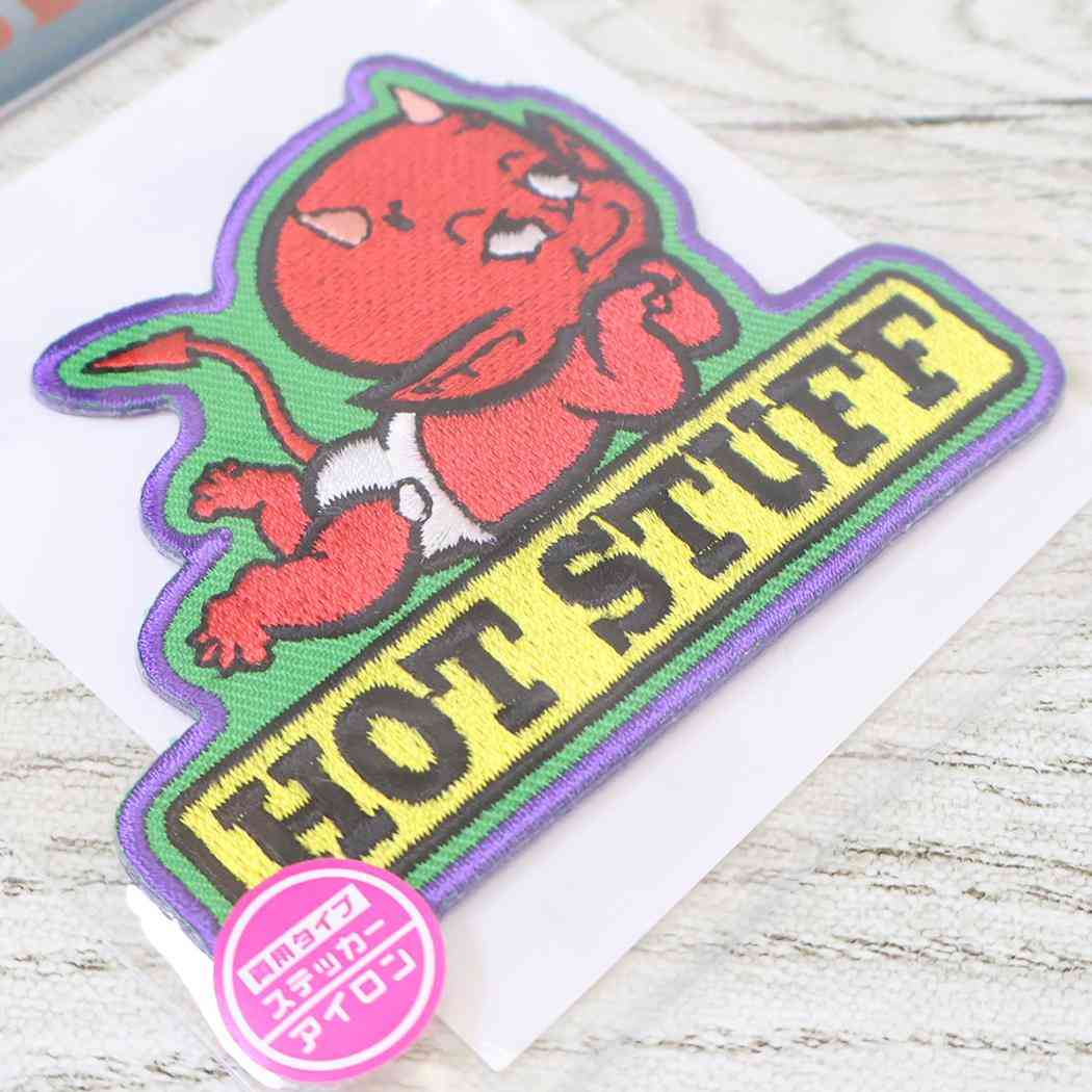 ホットスタッフ ワッペン アイロンパッチ 寝転び HOT STUFF スモールプラネット