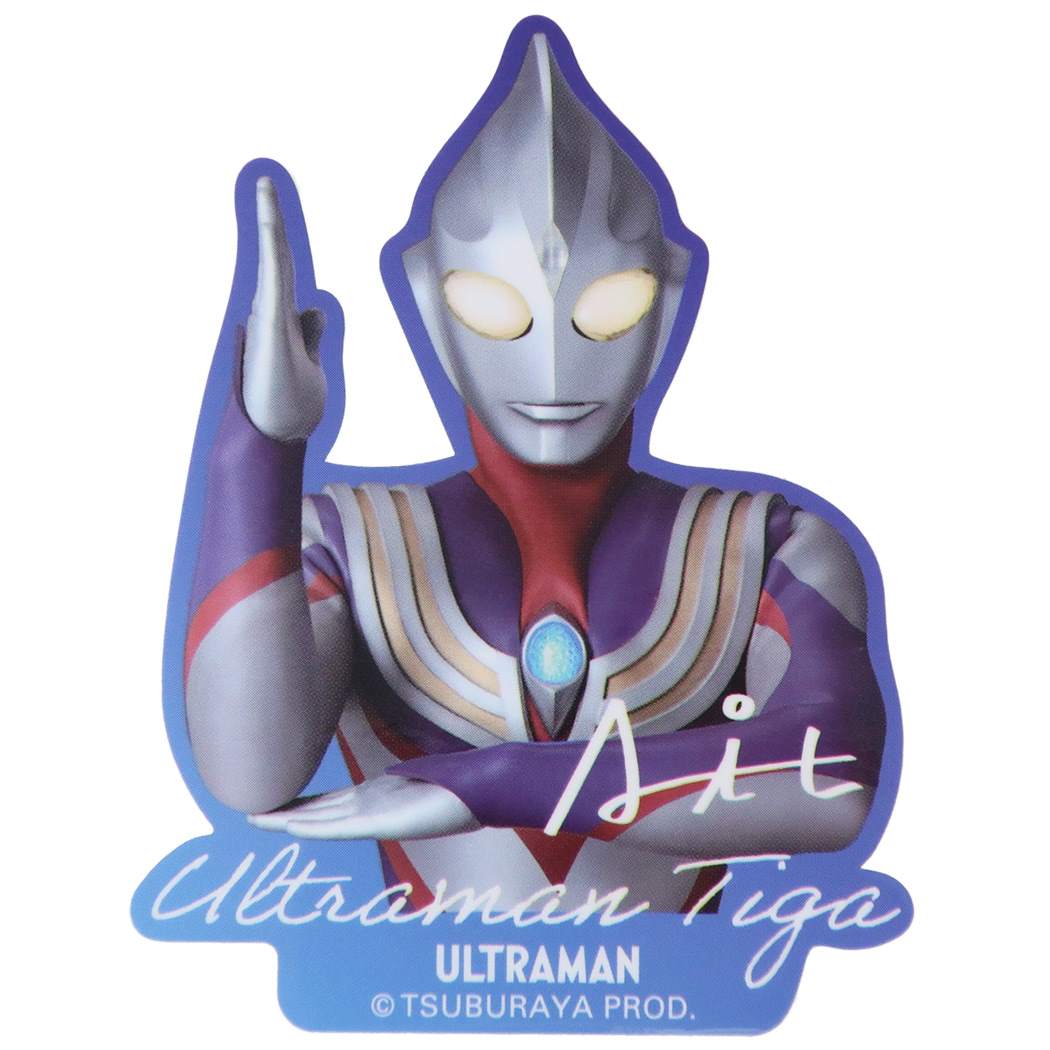 ウルトラマンシリーズビッグシールダイカットビニールステッカーウルトラマンティガ特撮ヒーロースモールプラネットデコシール耐水性キャラクターグッズメール便可シネマコレクション