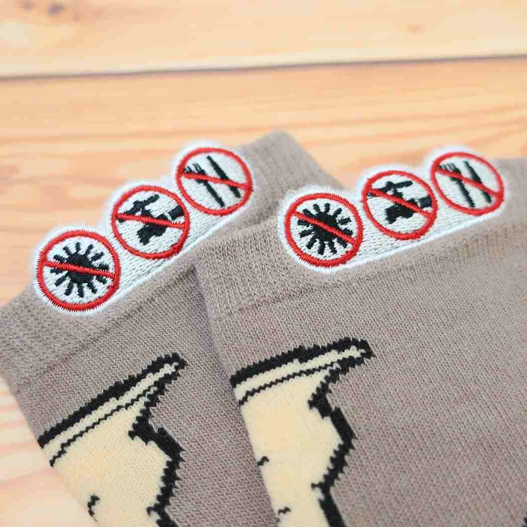 グレムリン 女性用靴下 飛び出る刺繍ソックス 3つのルール スモールプラネット