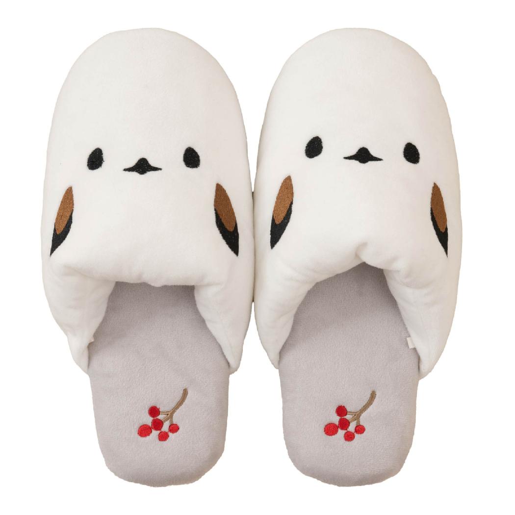 シマエナガちゃん トイレ用品 スリッパ グレー センコー 新生活雑貨 かわいい グッズ シネマコレクション