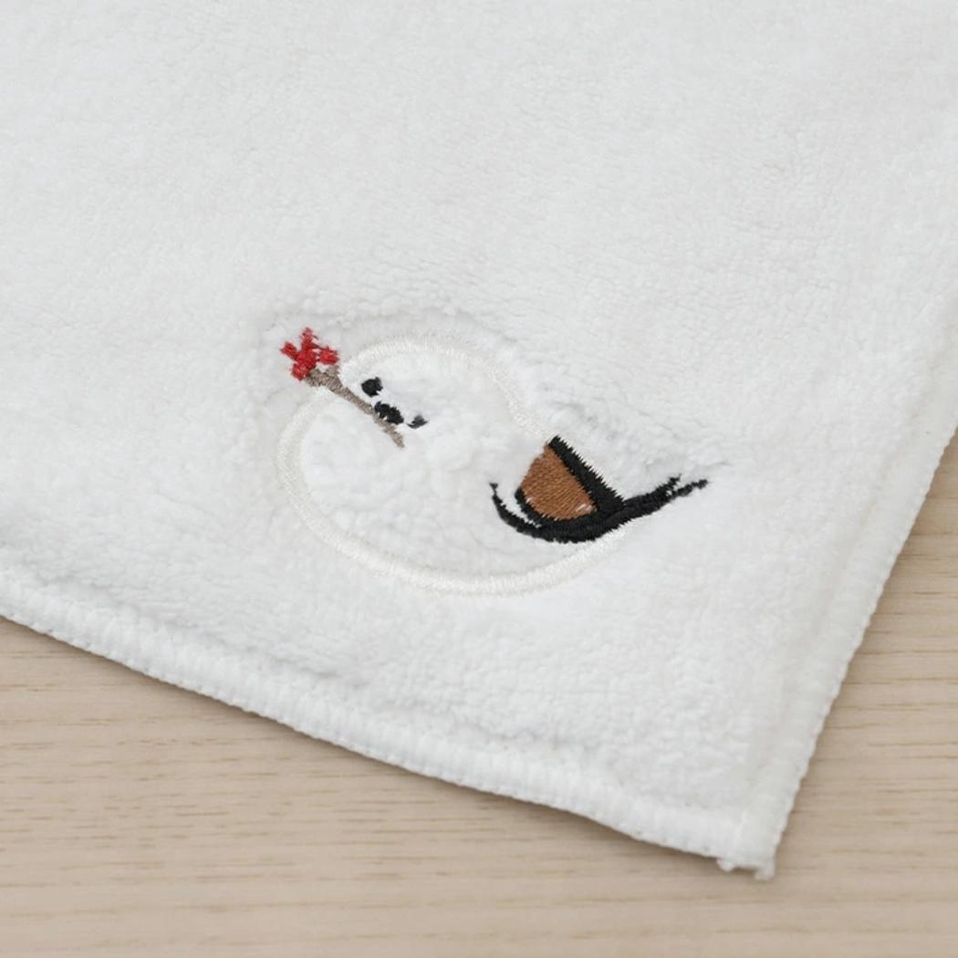 シマエナガちゃん トイレ用品 シマエナガちゃん ミニタオル ホワイト センコー