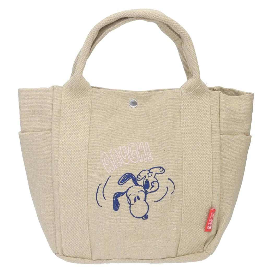 スヌーピー ランチバッグ IP.デリ.Peanuts-0A DELI コットンミニバッグ Beige ピーナッツ ルートート お弁当かばん 軽量 サブバッグ キャラクター グッズ シネマコレクション