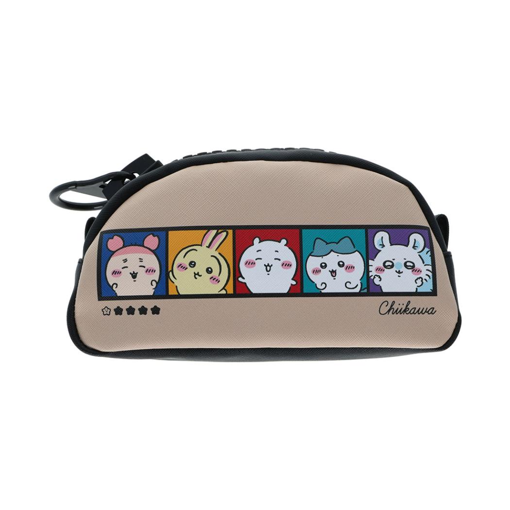 ちいかわ ペンポーチ デッカジップペンケース ベージュ サンスター文具 新学期準備文具 キャラクター グッズ シネマコレクション