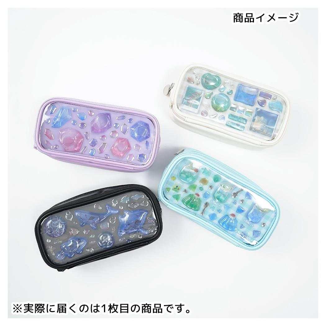 筆箱 シール デコ ペンケース petamee ペタミー オフホワイト サンスター文具
