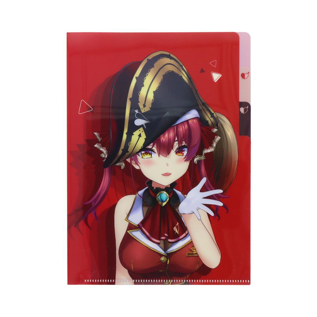 ホロライブプロダクション ポケットファイル クリアファイルA5 3P 宝鐘マリン サンスター文具 新学期準備文具 アニメキャラクター グッズ メール便可 シネマコレクション
