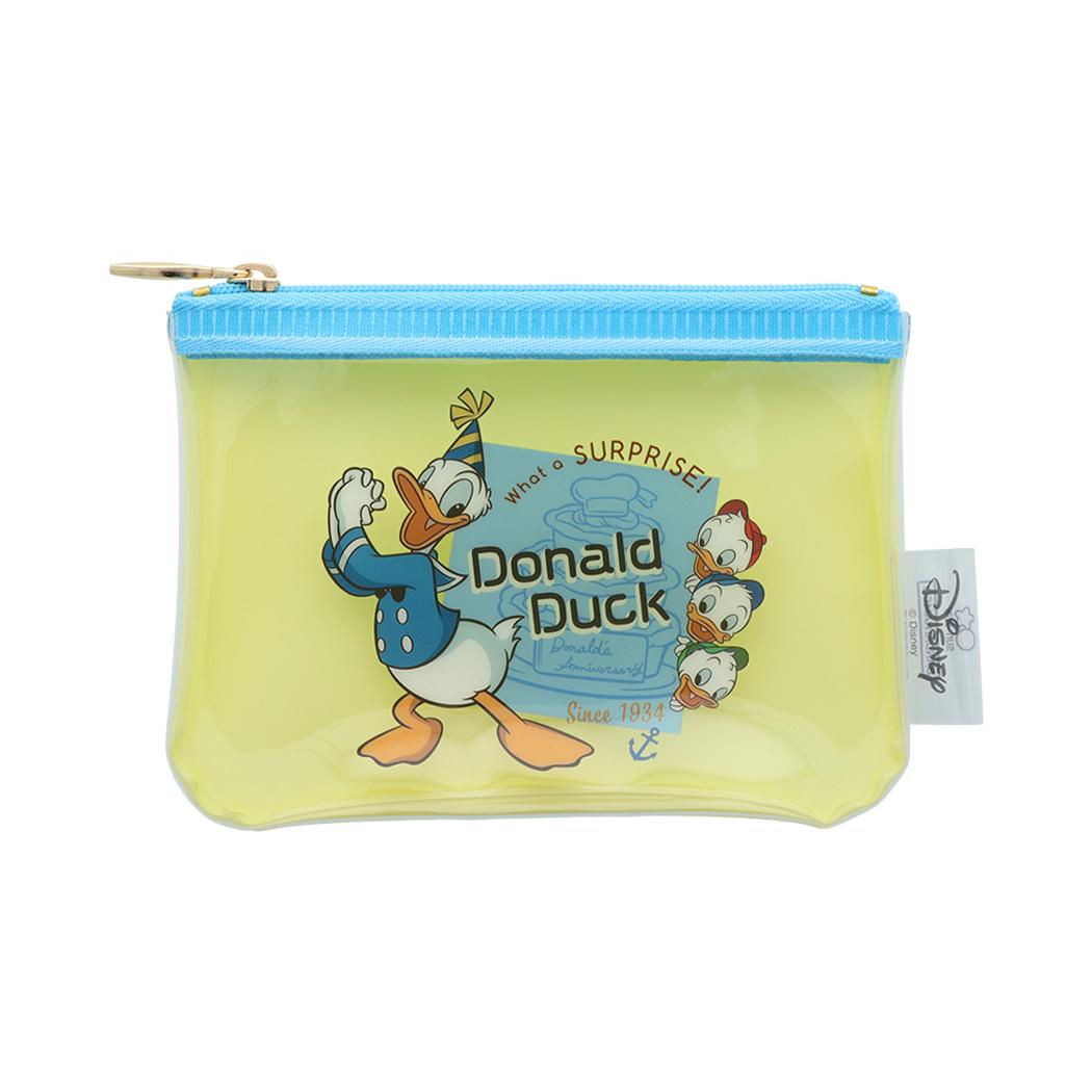 ドナルドダック 平ポーチ ミニポーチ HD ディズニー サンスター文具 小物入れ キャラクター グッズ メール便可 シネマコレクション