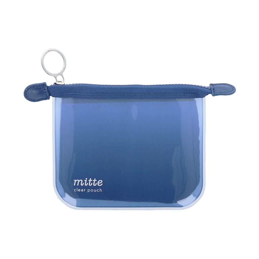 mitte ミッテ ミニポーチ クリアポーチミニ フラット midnight サンスター文具 新学期準備文具 シンプル グッズ メール便可 シネマコレクション