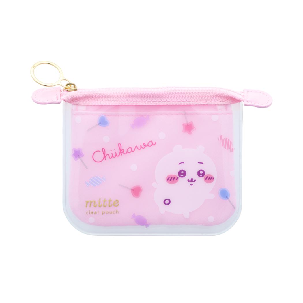 ちいかわ ミニポーチ クリアポーチミニ フラット mitte サンスター文具 小物入れ キャラクター グッズ メール便可 シネマコレクション