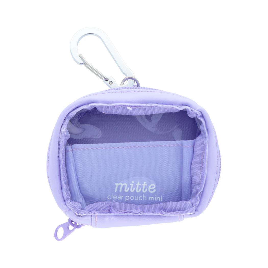 ミニポーチ クリアポーチ ミニ mitte ラベンダー サンスター文具 小物入れ かわいい グッズ シネマコレクション