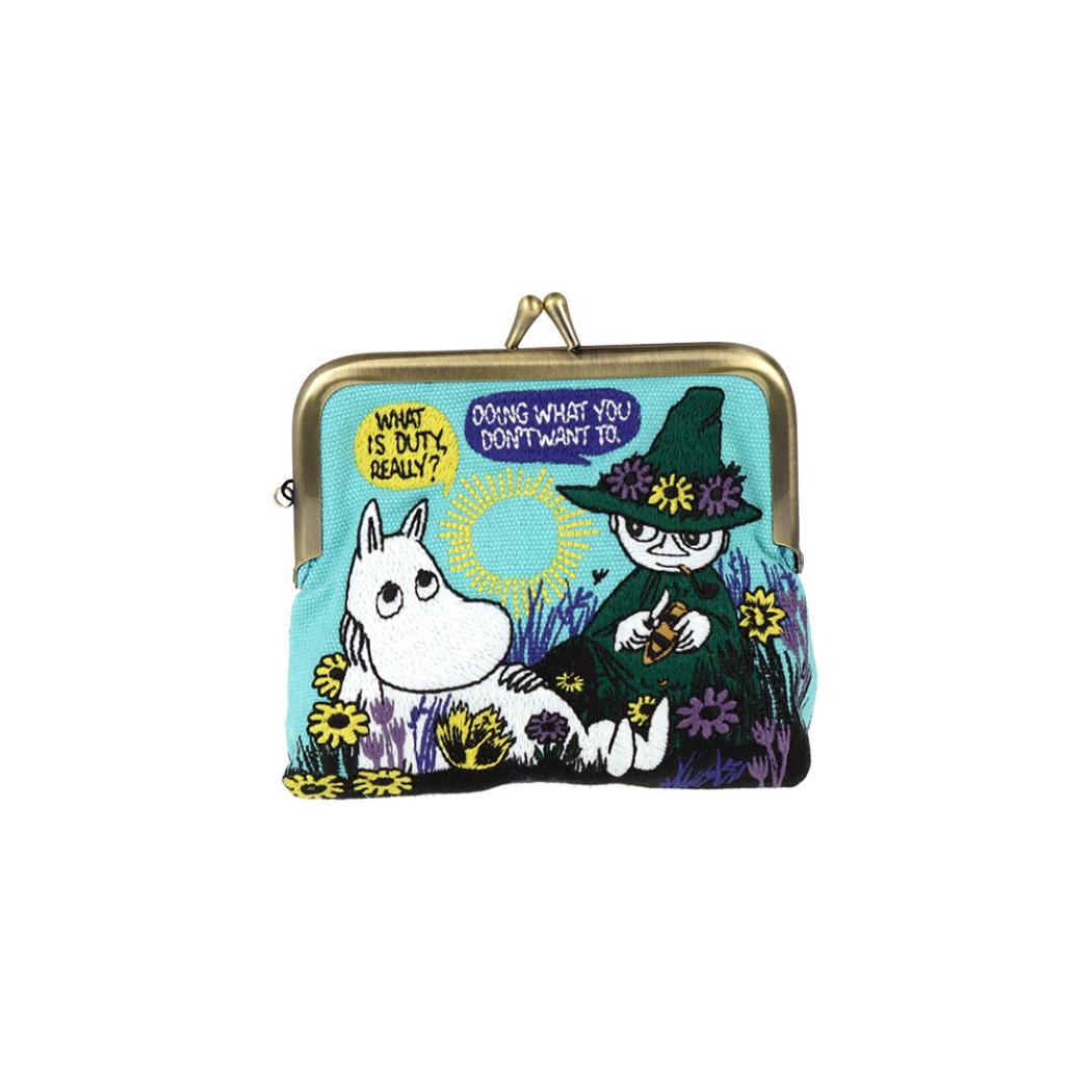 ムーミン リップポーチ 畳刺繍ミニポーチ がま口 New Life Collection 北欧 サンスター文具 小物入れ コインケース キャラクター グッズ シネマコレクション
